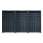 Metzler Design-Mülltonnenbox | 3er | 240l | Anthrazit RAL 7016 | Quadratmuster | Geo