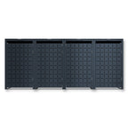 Metzler Design-Mülltonnenbox | 4er | 240l | Anthrazit RAL 7016 | Quadratmuster | Geo