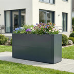 Metzler Hochbeet L für den Garten | kompakte Größe | RAL 7016 Anthrazitgrau | 25 x 100 x 77 cm