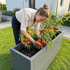 Metzler Hochbeet M für den Garten | kompakte Größe | RAL 7016 Anthrazitgrau | 25 x 100 x 52 cm