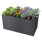 Metzler Hochbeet L für den Garten | Pulverbeschichtet | 150 x 75 x 77 cm