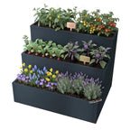 Metzler 3er-Set aus den Hochbeeten S, M und L | RAL 7016 Anthrazitgrau | 75  x 100 x 77 cm