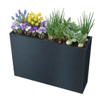 Metzler Hochbeet L für den Garten | kompakte Größe | RAL 7016 Anthrazitgrau | 25 x 100 x 77 cm
