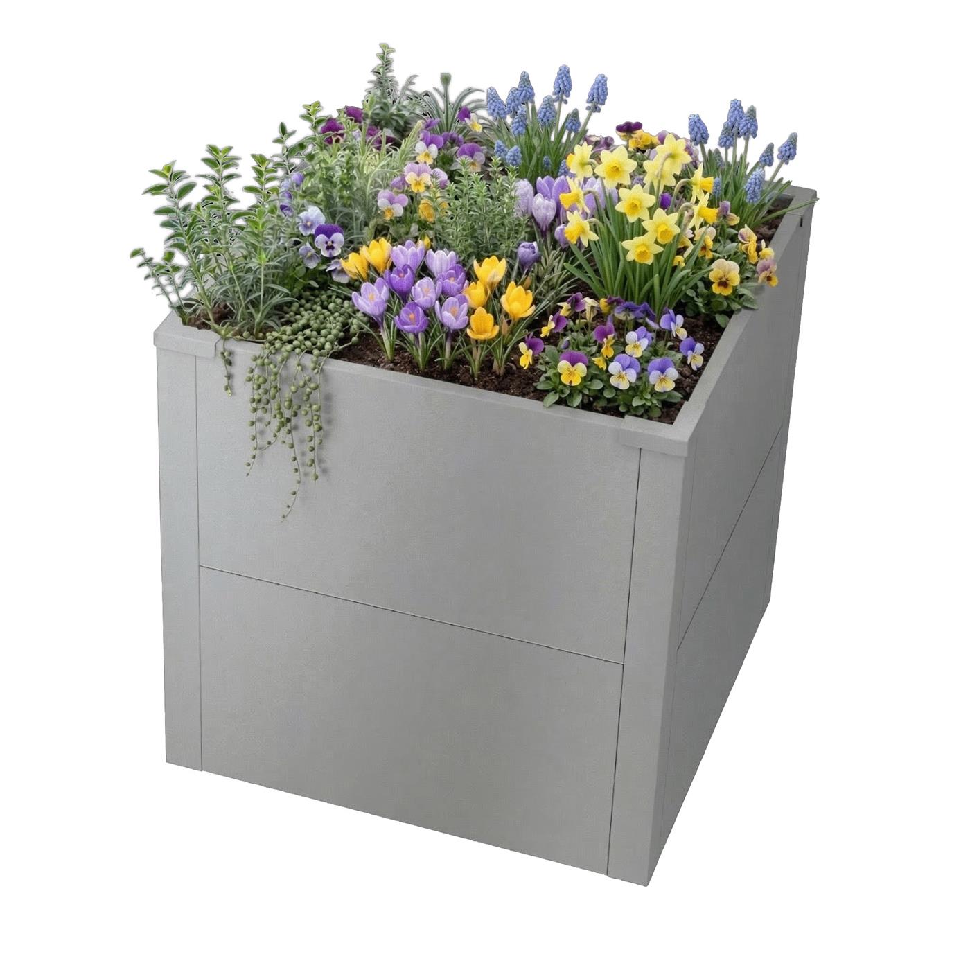 Metzler Hochbeet S für den Garten oder Balkon | 50 x 50 x 50 cm