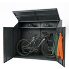 Metzler Fahrradgarage | Fahrradbox mit viel Stauraum | in RAL 7016 Anthrazit