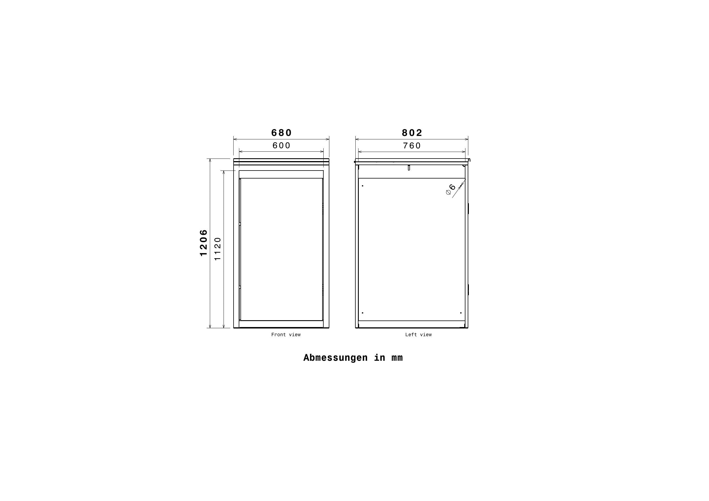 Metzler Mülltonnenbox mit Steinverputz | 1er | 240L | aus Stahl | witterungsbeständig