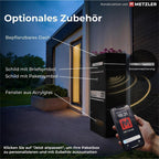 Metzler Paketbox mit Briefkasten | LED | personalisiert mit Gravur | Bispo 2