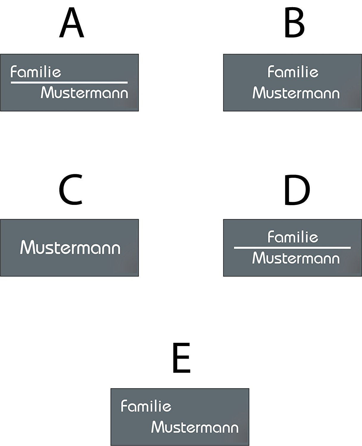 Mehrfamilien Aufputz Türklingel aus Edelstahl