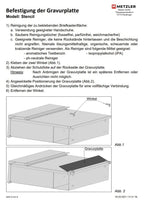 Ersatz Gravurplatte aus Edelstahl passend zu Briefkästen Enno, Siebert und Thobe
