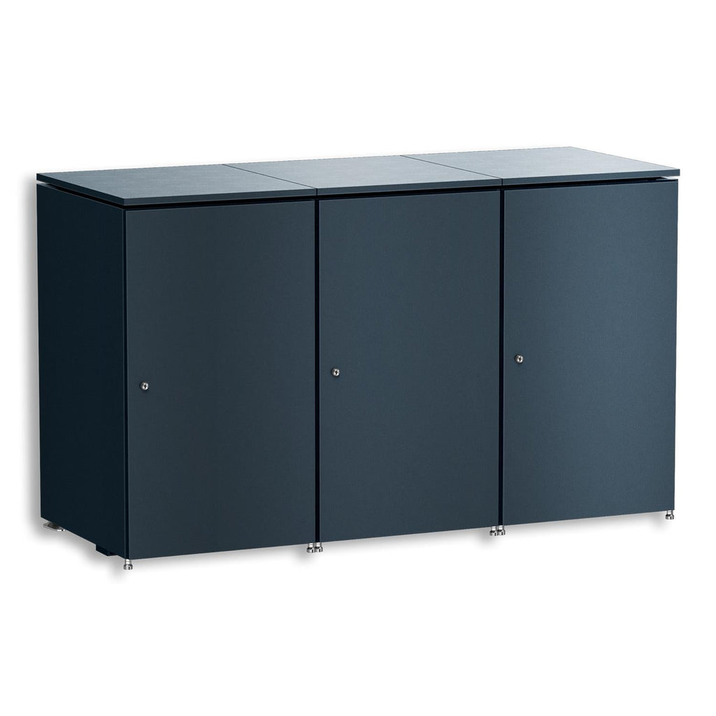 Metzler Mülltonnenbox | 3er | 240l | aus Aluminium | rostfrei & massiv