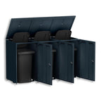 Metzler Mülltonnenbox | 3er | 240l | aus Aluminium | rostfrei & massiv