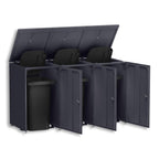 Metzler Mülltonnenbox | 3er | 240l | aus Aluminium | rostfrei & massiv