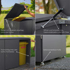 Metzler Mülltonnenbox | 1er | 240l | aus Aluminium | rostfrei & massiv