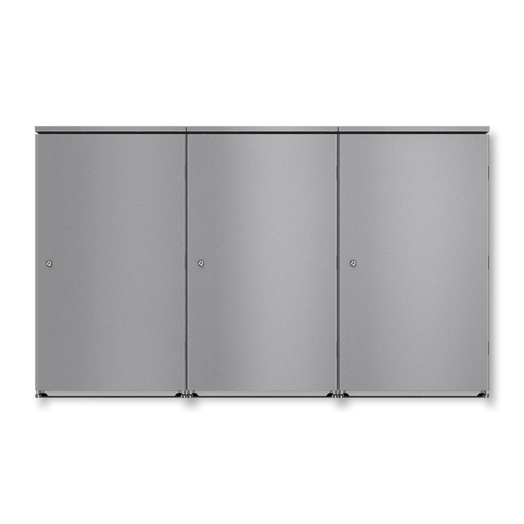 Metzler Mülltonnenbox | 3er | 240l | aus Aluminium | rostfrei & massiv