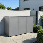 Metzler Mülltonnenbox | 3er | 240l | aus Aluminium | rostfrei & massiv