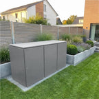 Metzler Mülltonnenbox | 3er | 240l | aus Aluminium | rostfrei & massiv