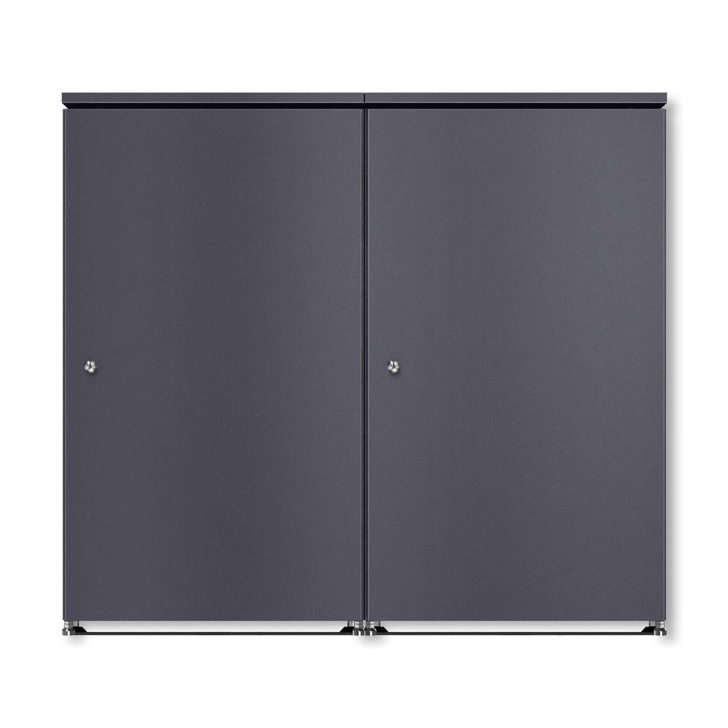 Metzler Mülltonnenbox | 2er | 240l | aus Aluminium | rostfrei & massiv