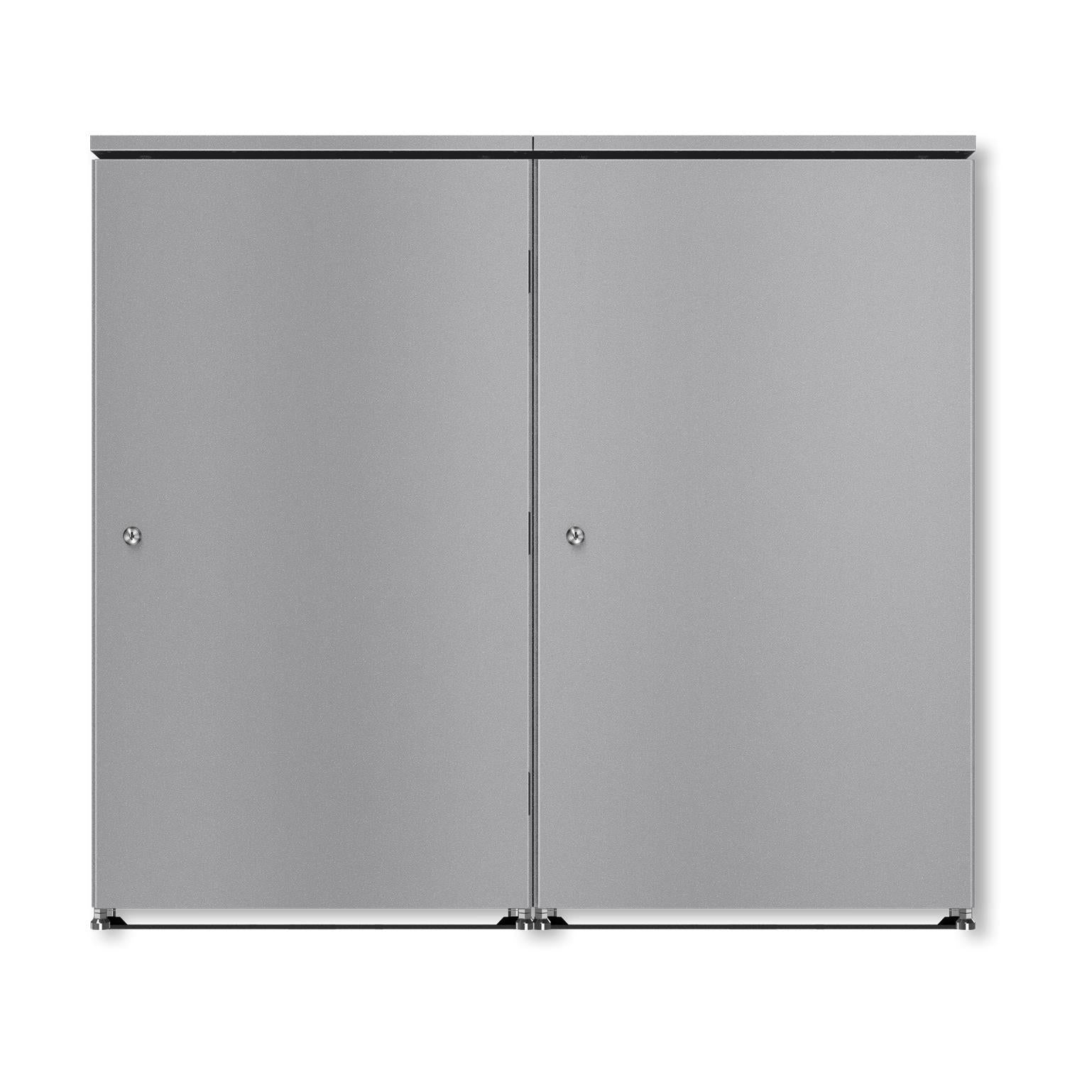 Metzler Mülltonnenbox | 2er | 240l | aus Aluminium | rostfrei & massiv