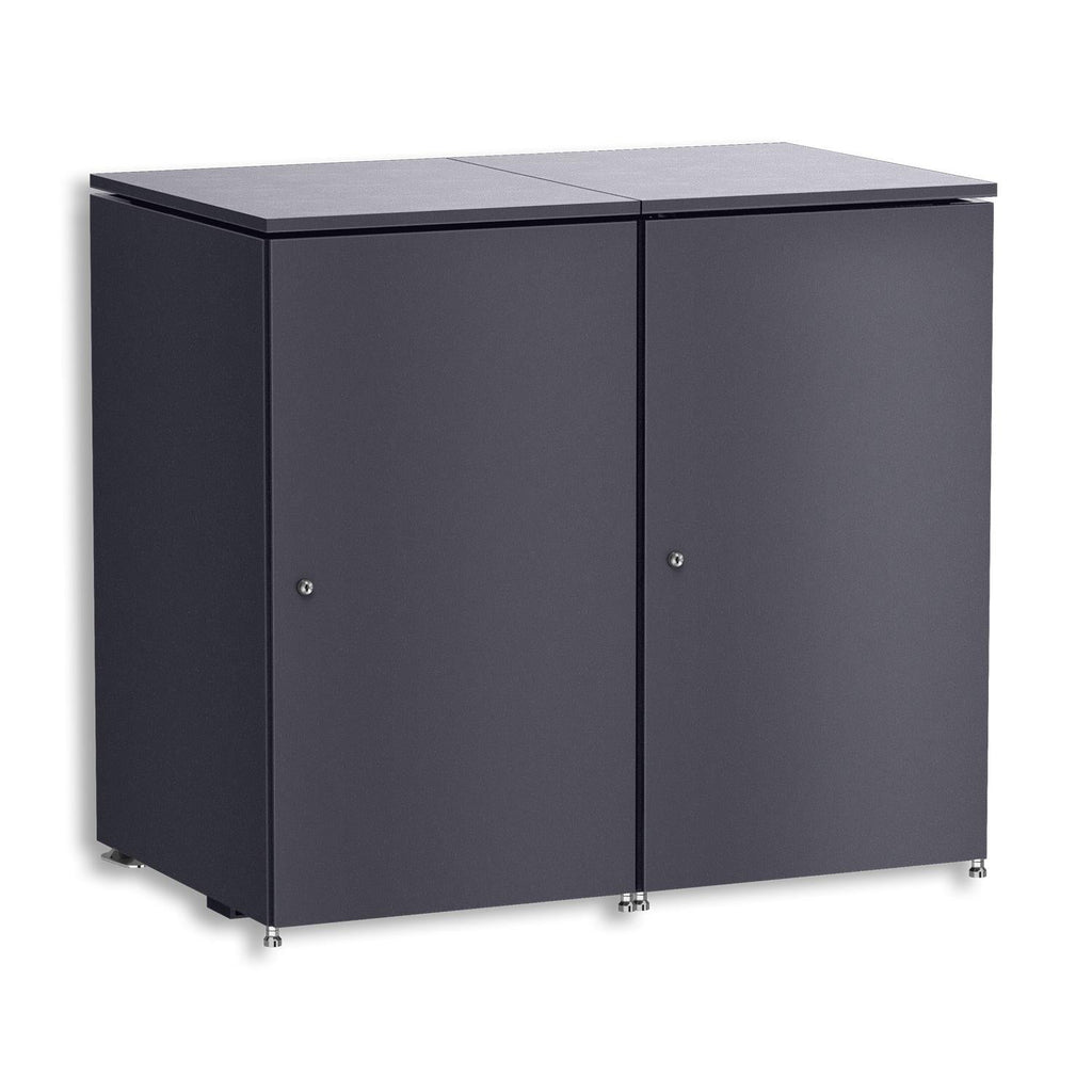 Metzler Mülltonnenbox | 2er | 240l | aus Aluminium | rostfrei & massiv