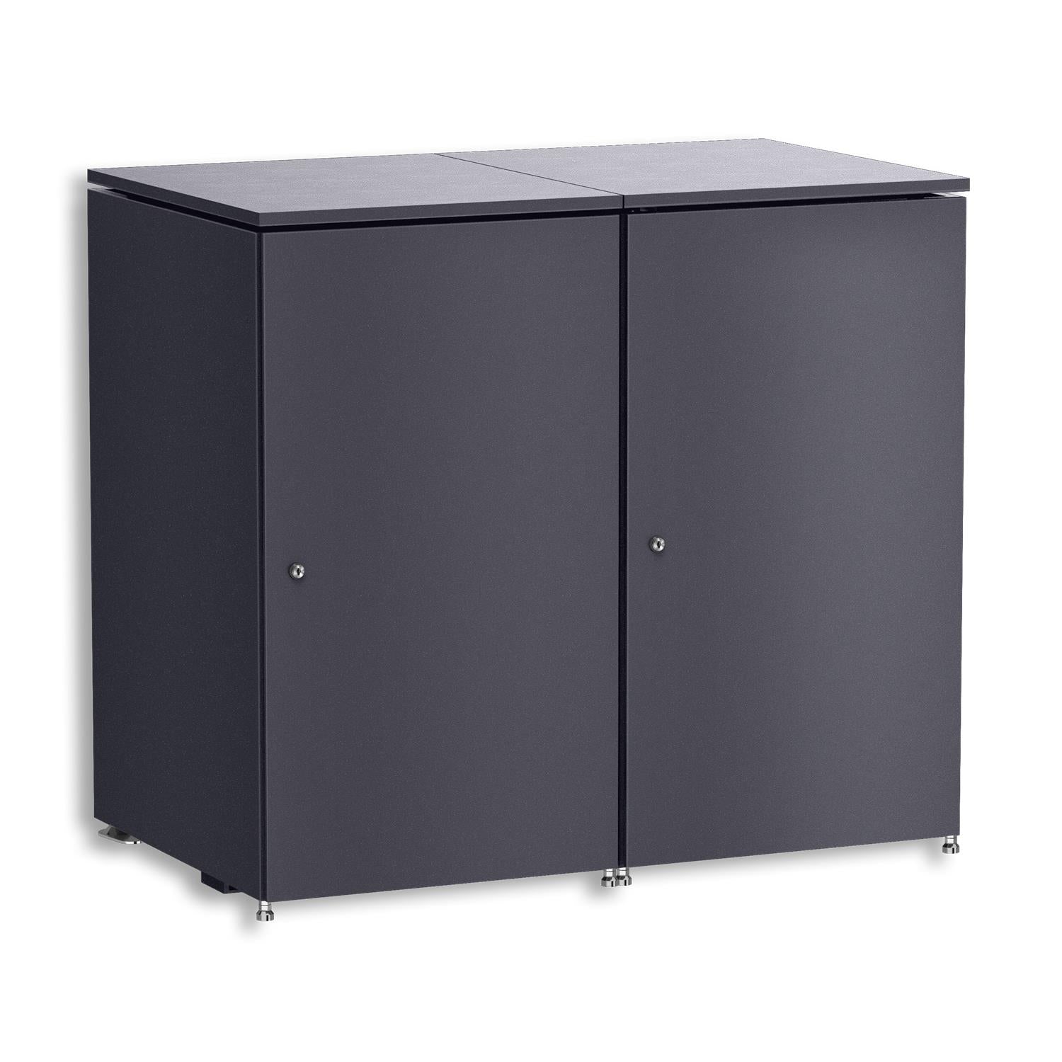Metzler Mülltonnenbox | 2er | 240l | aus Aluminium | rostfrei & massiv