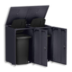 Metzler Mülltonnenbox | 2er | 240l | aus Aluminium | rostfrei & massiv