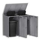 Metzler Mülltonnenbox | 2er | 240l | aus Aluminium | rostfrei & massiv