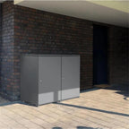 Metzler Mülltonnenbox | 2er | 240l | aus Aluminium | rostfrei & massiv