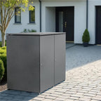 Metzler Mülltonnenbox | 2er | 240l | aus Aluminium | rostfrei & massiv