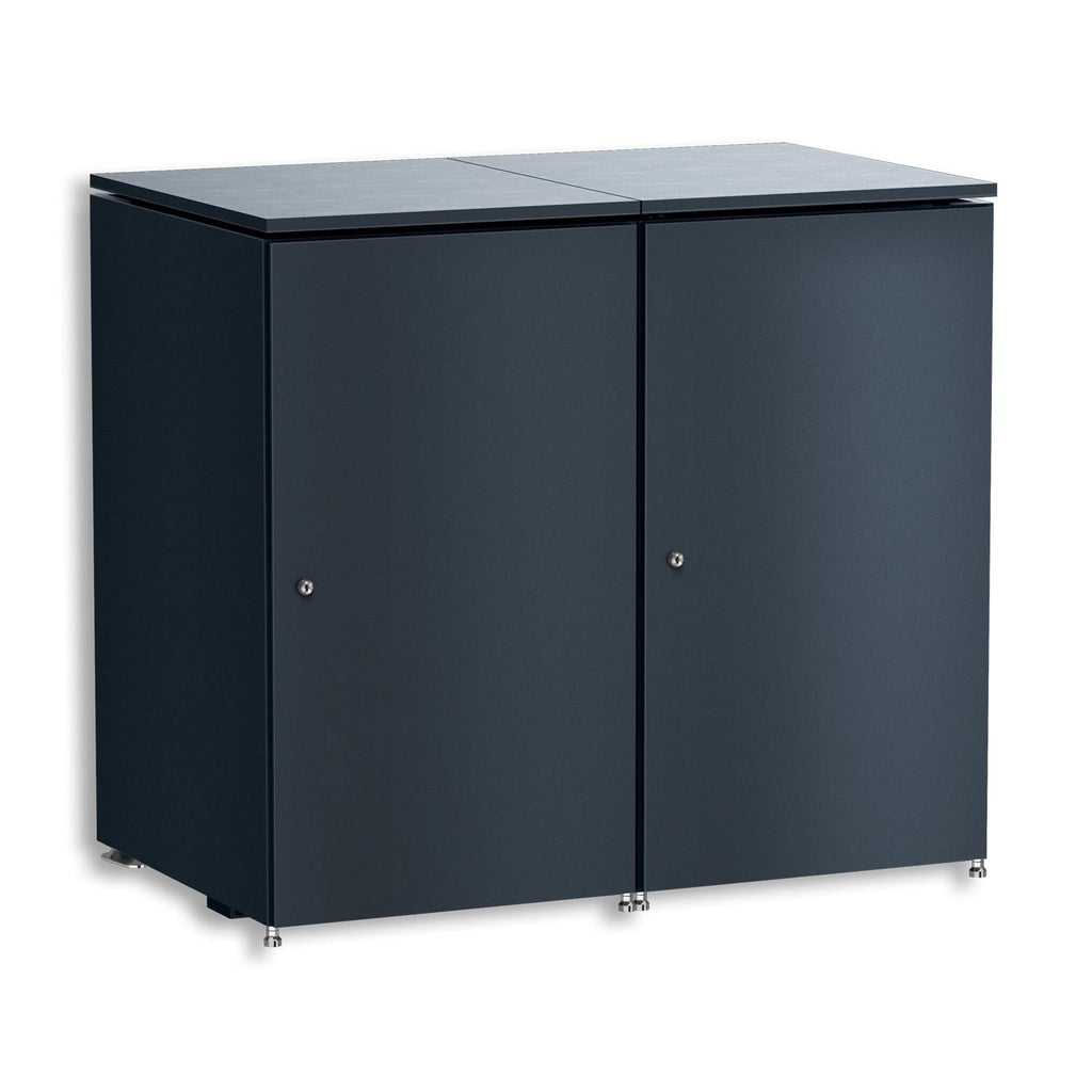 Metzler Mülltonnenbox | 2er | 240l | aus Aluminium | rostfrei & massiv