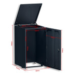 Metzler Mülltonnenbox | 1er | 240l | aus Aluminium | rostfrei & massiv