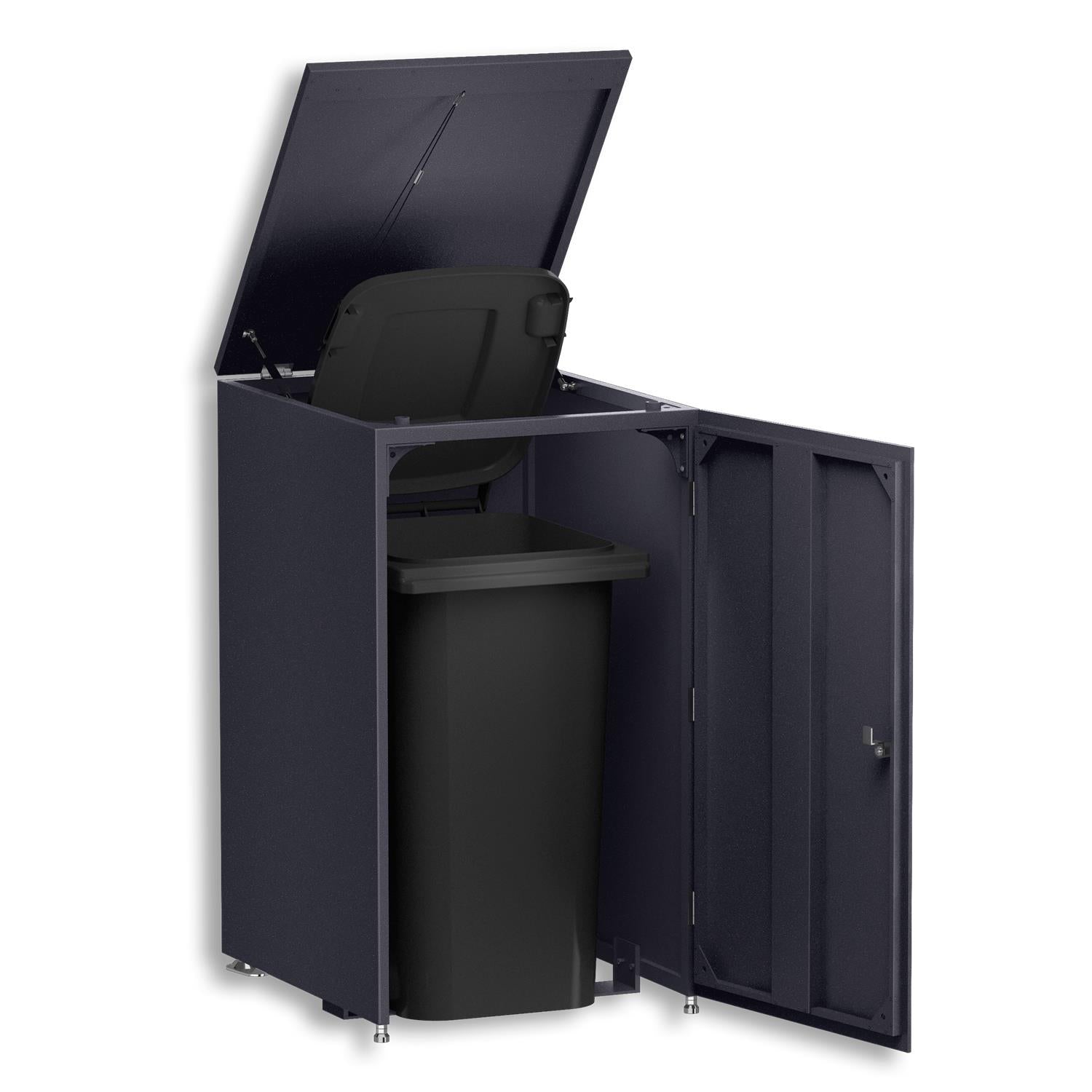 Metzler Mülltonnenbox | 1er | 240l | aus Aluminium | rostfrei & massiv
