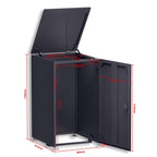 Metzler Mülltonnenbox | 1er | 240l | aus Aluminium | rostfrei & massiv