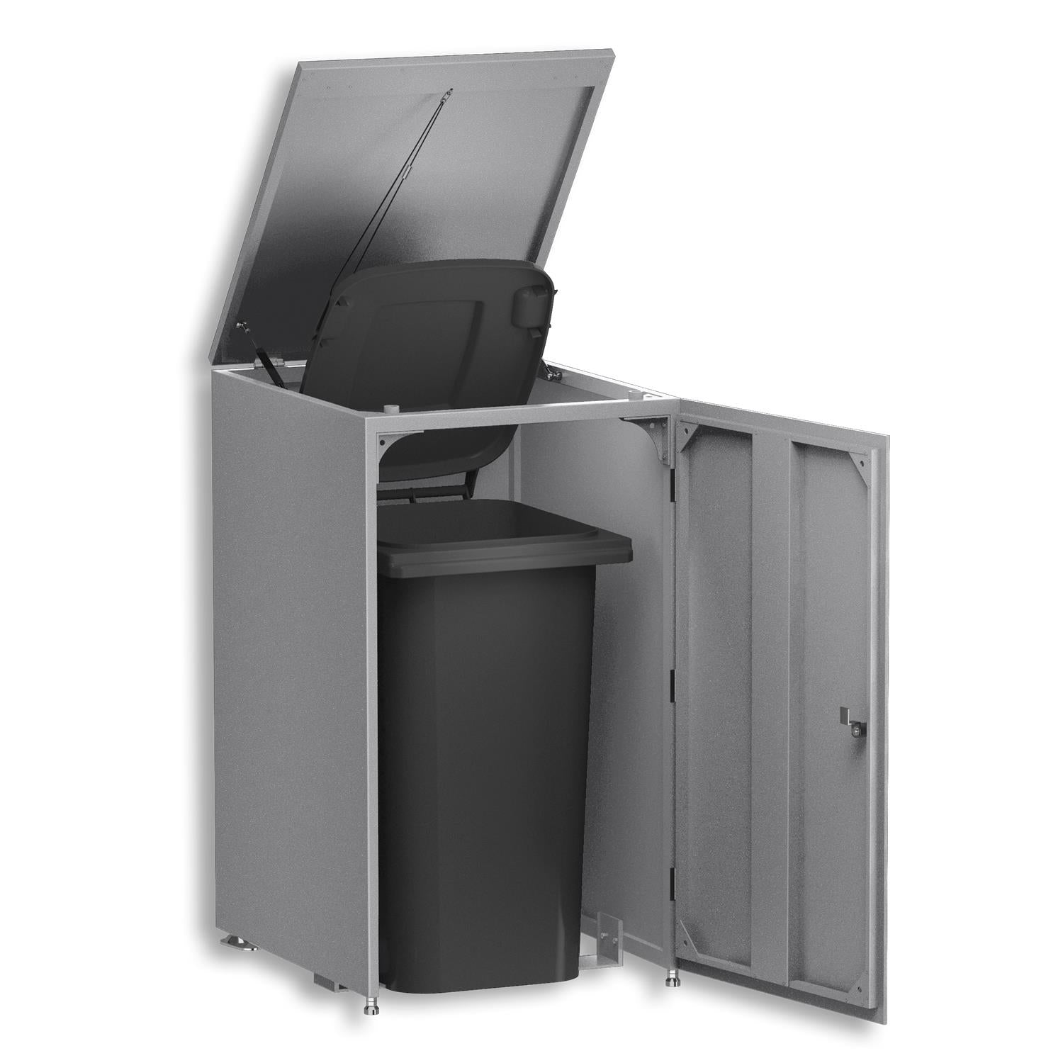 Metzler Mülltonnenbox | 1er | 240l | aus Aluminium | rostfrei & massiv