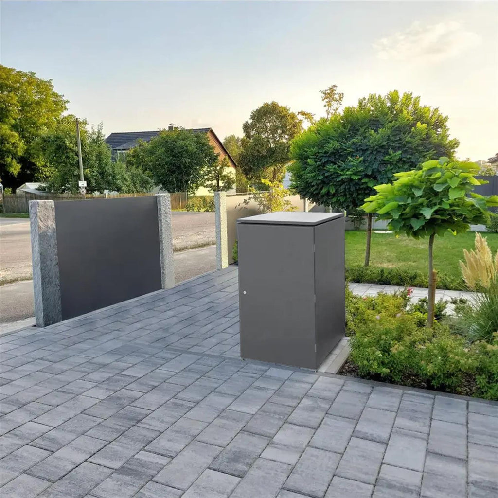 Metzler Mülltonnenbox | 1er | 240l | aus Aluminium | rostfrei & massiv