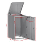 Metzler Mülltonnenbox | 1er | 240l | aus Aluminium | rostfrei & massiv