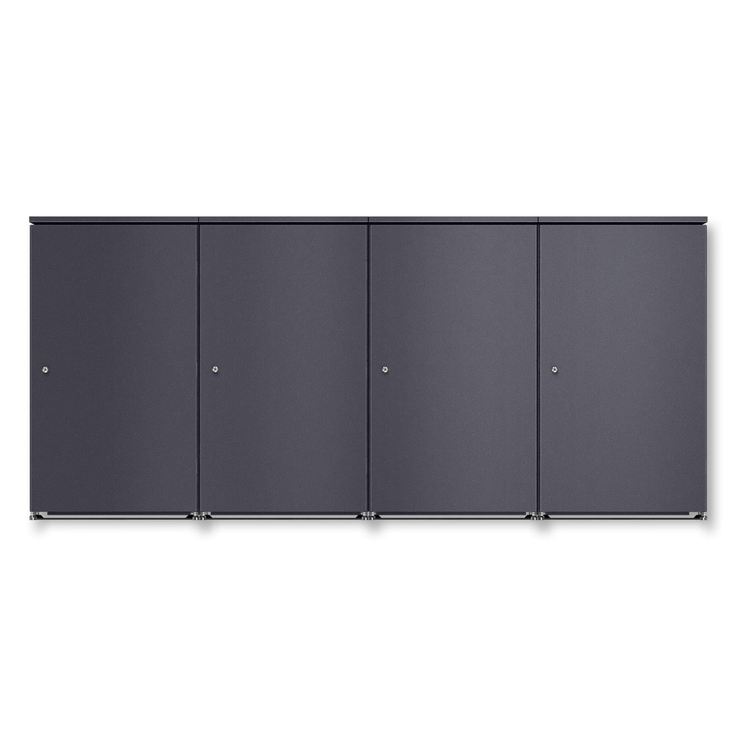 Metzler Mülltonnenbox | 4er | 240l | aus Aluminium | rostfrei & massiv