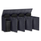 Metzler Mülltonnenbox | 4er | 240l | aus Aluminium | rostfrei & massiv