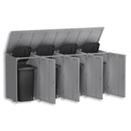 Metzler Mülltonnenbox | 4er | 240l | aus Aluminium | rostfrei & massiv