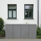 Metzler Mülltonnenbox | 4er | 240l | aus Aluminium | rostfrei & massiv