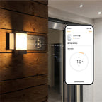 Hausnummernleuchte LED | Bluetooth | 3000K | Personalisierbar | App-Steuerung | LED-Außenleuchte mit Edelstahl-Schriftzug