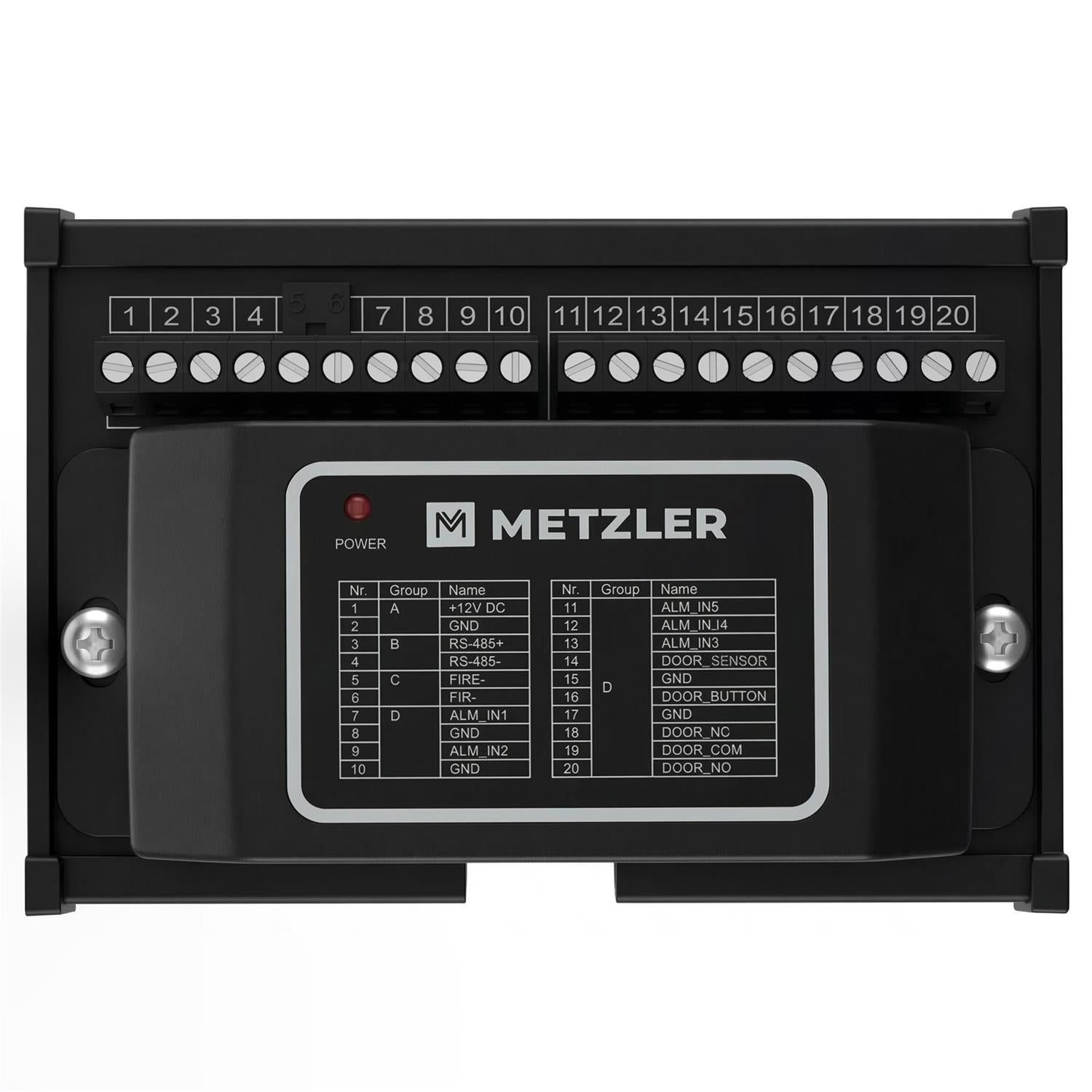 Metzler Sicherheitsmodul mit Hutschienenhalter