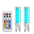 Metzler G9 LED Leuchtmittel RGBW | Dimmbar per Fernbedienung | 2er Set | Farbwechsel