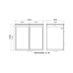 Metzler Mülltonnenbox mit Rauputz| 2er | 240L | aus Stahl | Witterungsbeständig | Grau