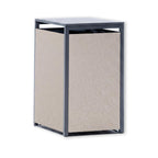 Metzler Mülltonnenbox mit Rauputz | 1er | 240L | aus Stahl | Witterungsbeständig | Beige