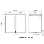 Metzler Mülltonnenbox | Freihändige Bedienung per Fußpedal | 2er | 240l | Stahl pulverbeschichtet | RAL 7016 Anthrazit
