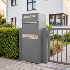 Metzler Paketbox mit Briefkasten | Entnahme auf der Rückseite | personalisiert mit Gravur | Zivo 2