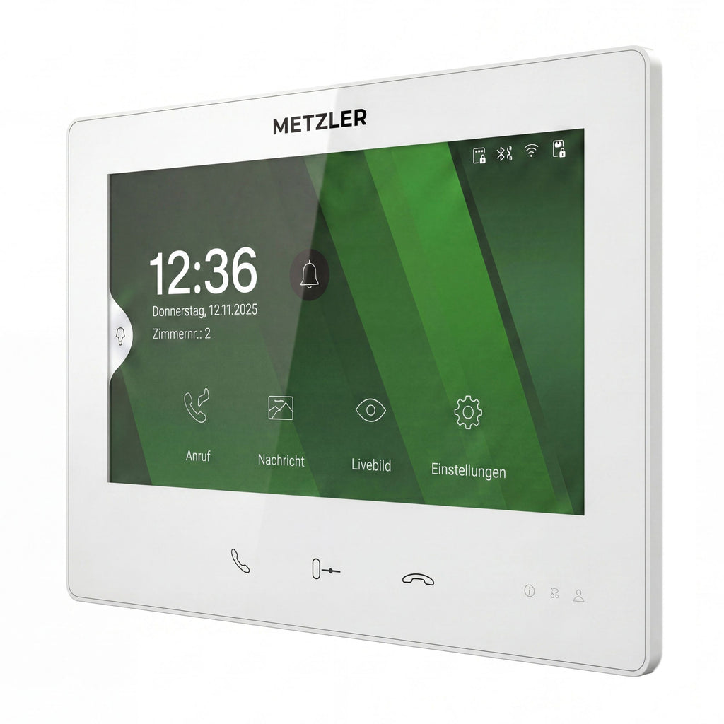 Metzler Innenstation XDM10 | 7 Zoll Touchscreen | 2-Draht-BUS | Weiß