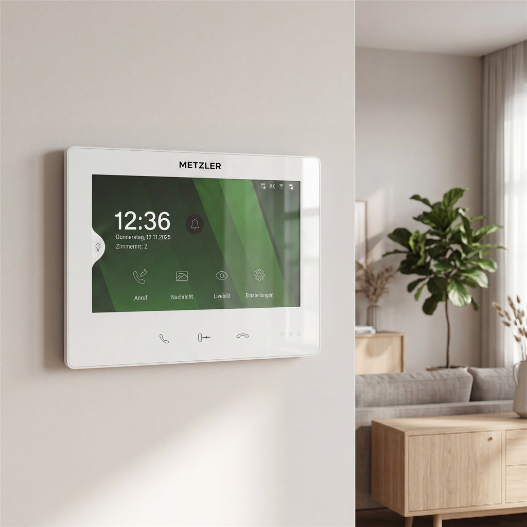 Metzler Innenstation XDM10 | 7 Zoll Touchscreen | 2-Draht-BUS | Weiß