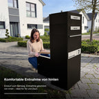 Metzler Paketbox mit Briefkasten | Entnahme auf der Rückseite | personalisiert mit Gravur | Zivo 2