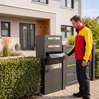 Metzler Paketbox mit Briefkasten | Entnahme auf der Rückseite | personalisiert mit Gravur | Zivo 2